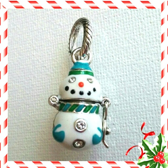 ❤❤❤ New Brighton Snowman charm opens up - Picture 1 of 4